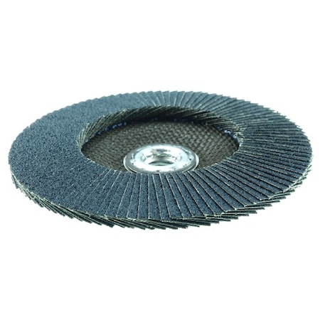 Weiler 6" Tiger Disc Abrasive Flap Disc, Conical (TY29), 80Z, 5/8"-11 UNC 50661